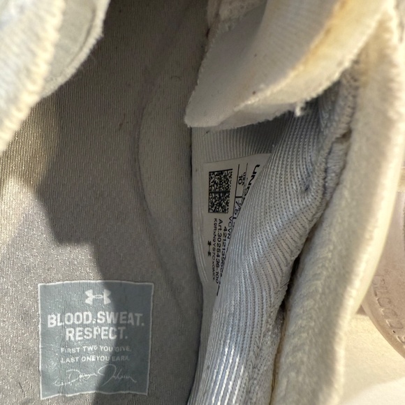 under Armour project rock, white gum, size 10 - Picture 11 of 16